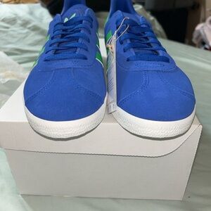 adidas Blue and Green Kids Sneakers